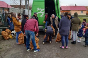 Verteilen von Lebensmittel